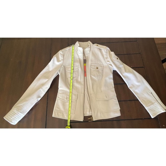 Tory Burch Leather Jacket Size 8 - Picture 5 of 10